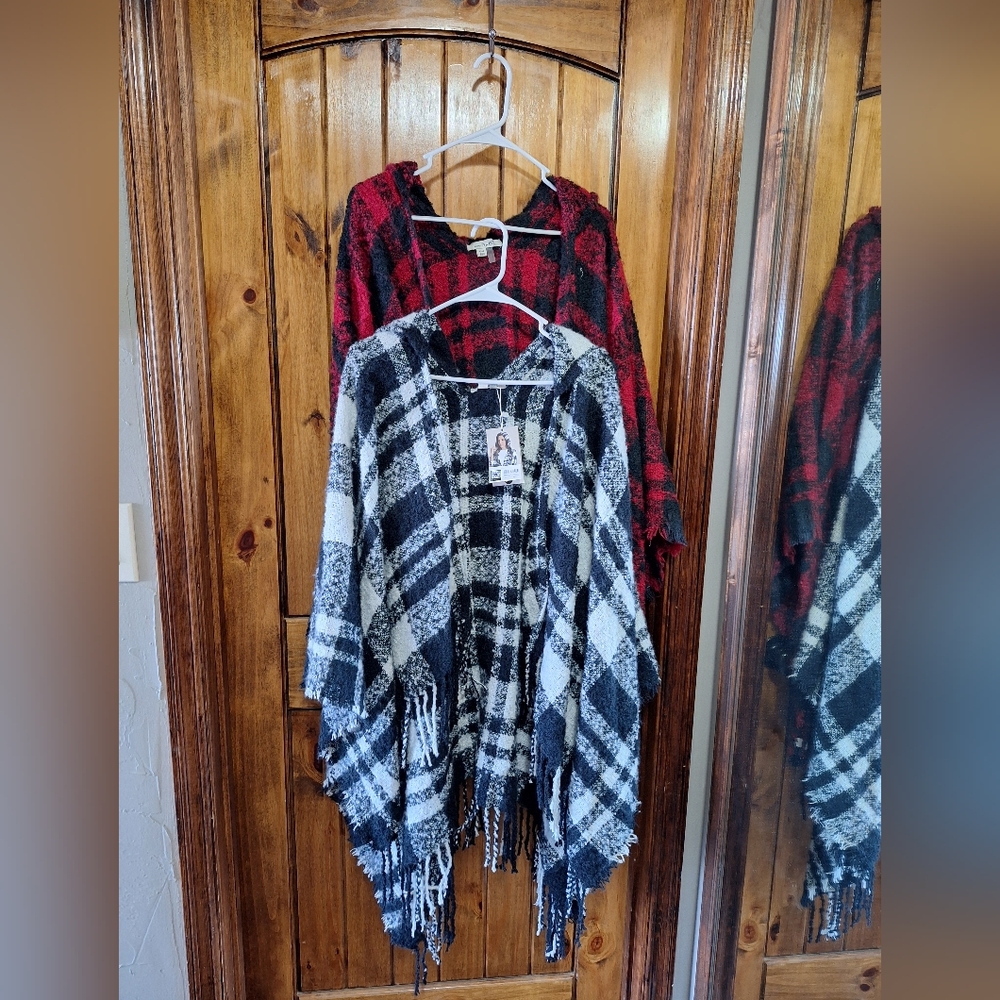Simply Noelle Red and Black Plaid Scarf